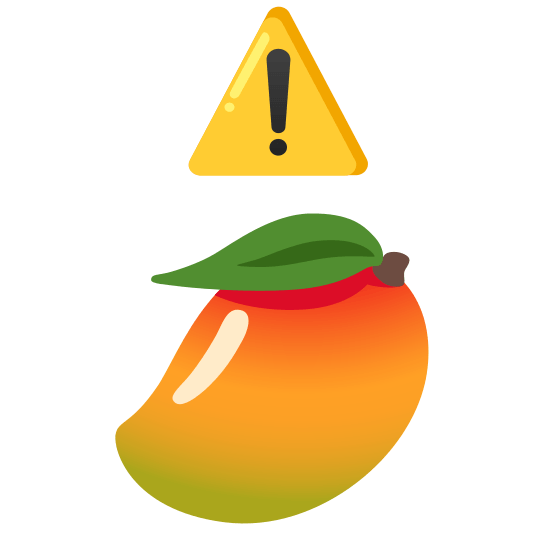 warning mango