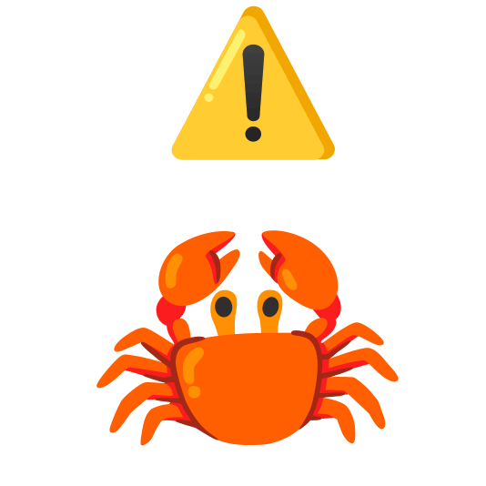 warning crab