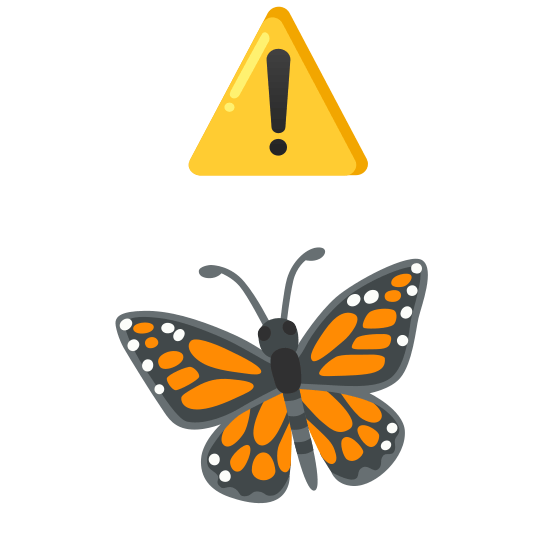 warning butterfly