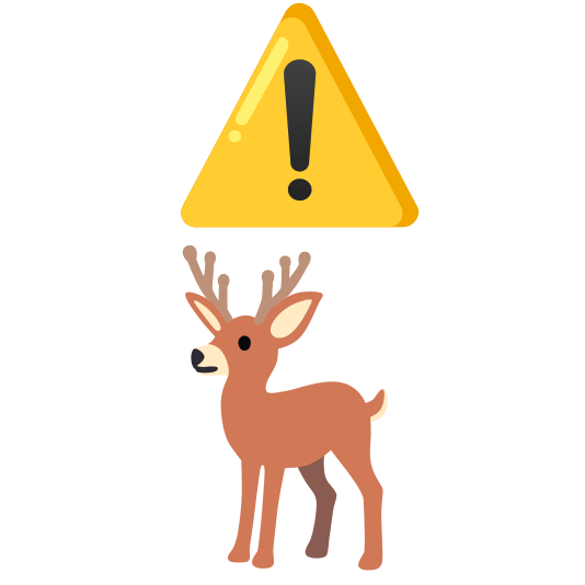 warning deer