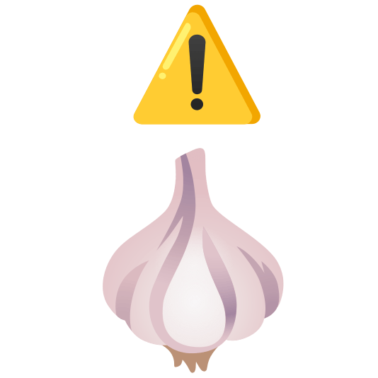 warning garlic