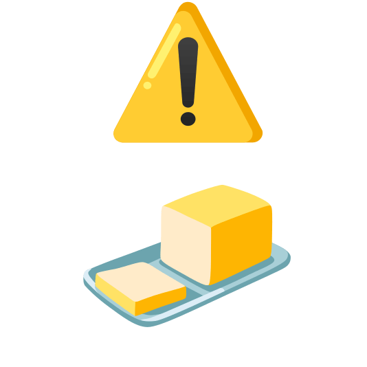 warning butter