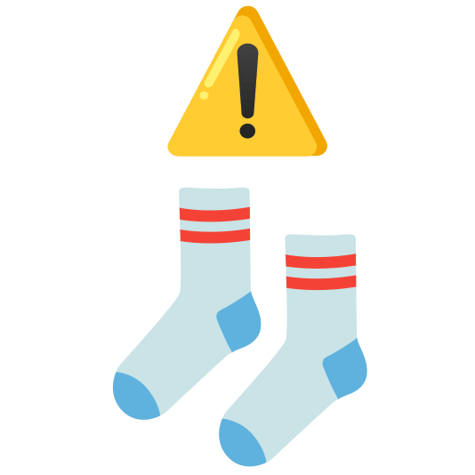 warning socks