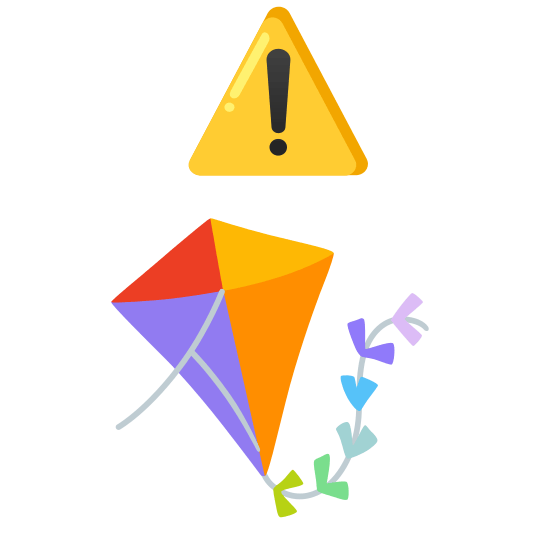 warning kite