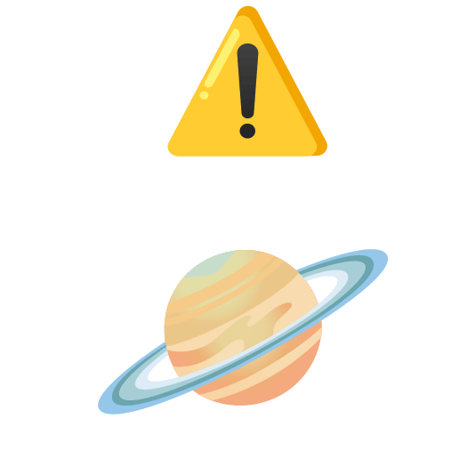 warning ringed planet