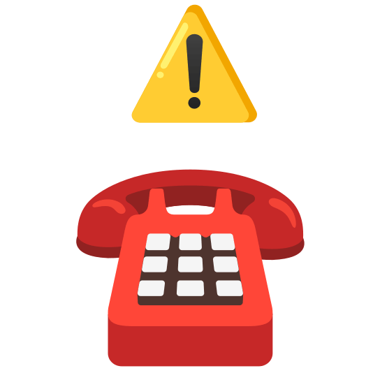 warning phone
