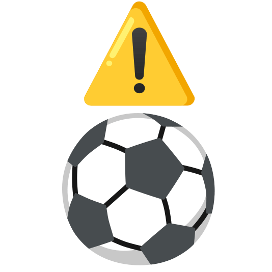 warning soccer
