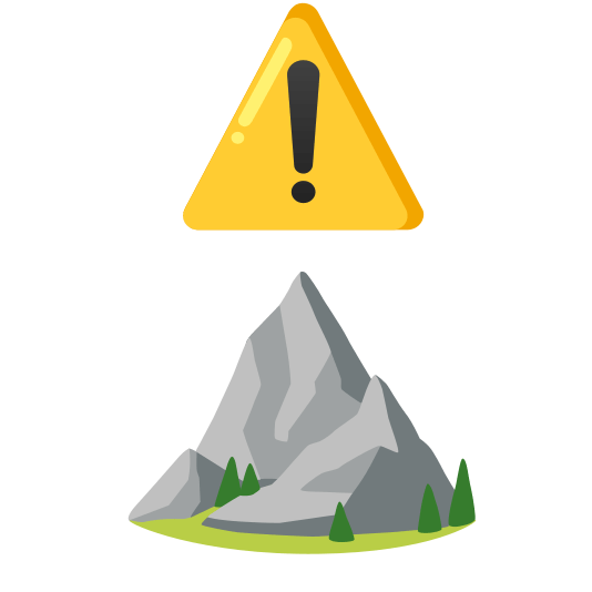warning mountain