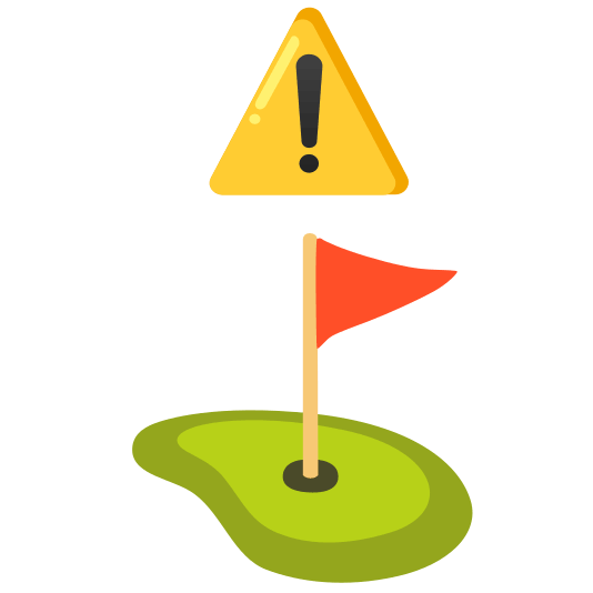 warning golf