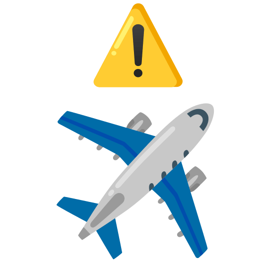 warning airplane