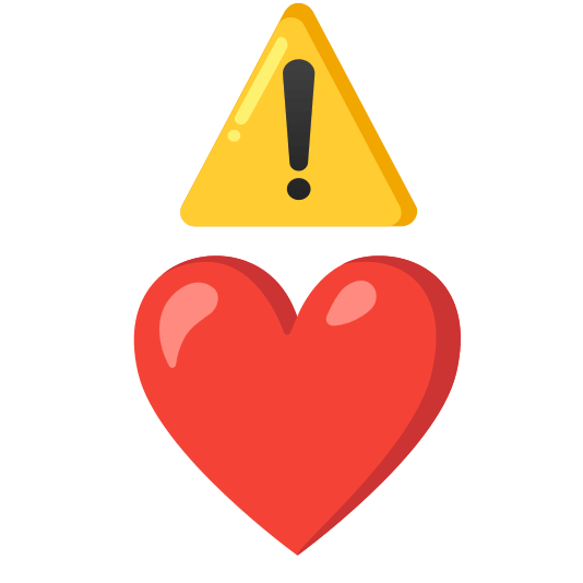 warning heart