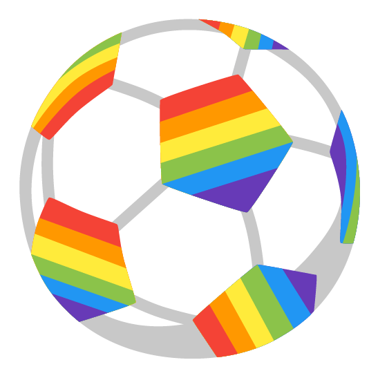 soccer rainbow