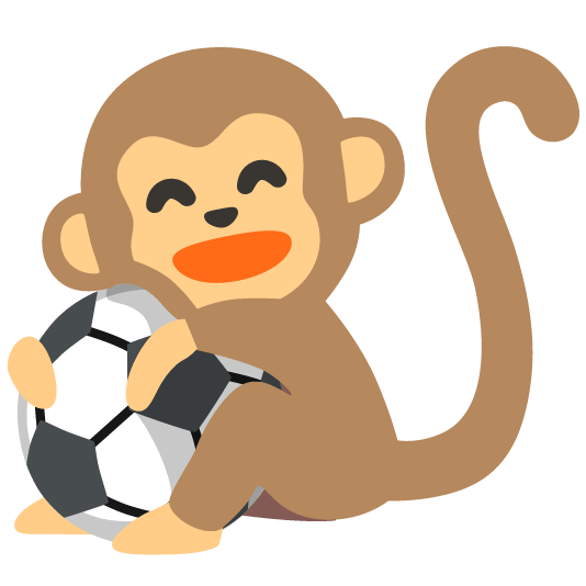 soccer monkey face