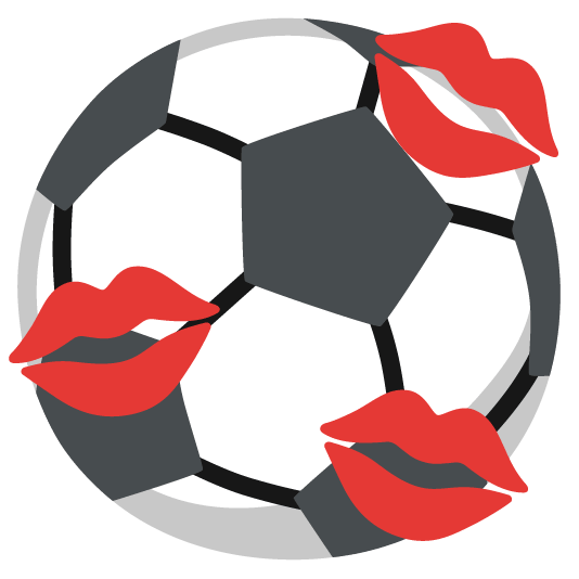 soccer kiss