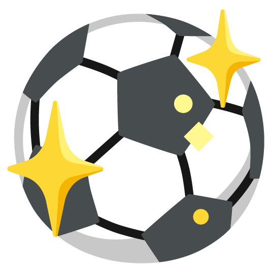 soccer sparkling heart