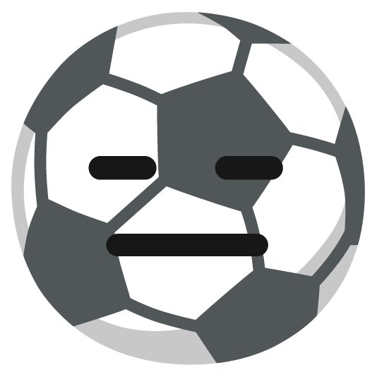 soccer expressionless