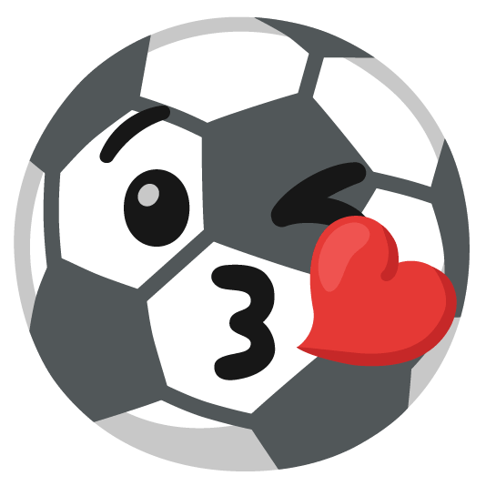 soccer kissing heart