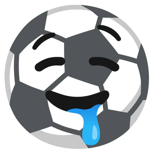soccer drooling face