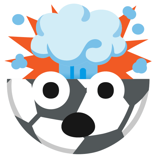 soccer exploding head