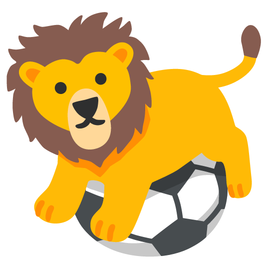 soccer lion face