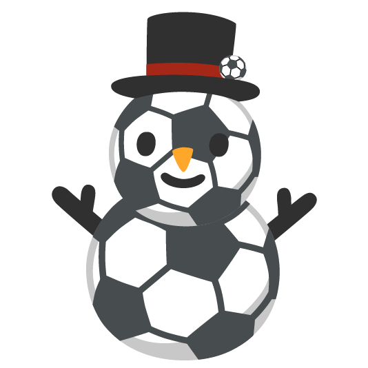 soccer snowman without snow