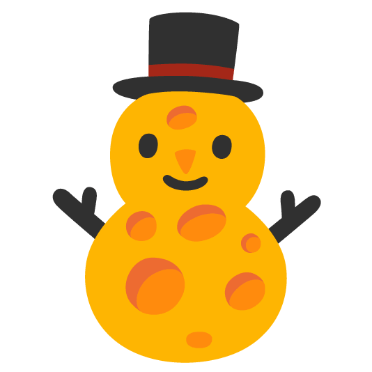 snowman without snow cheese wedge