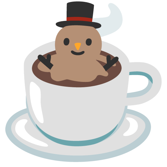 snowman without snow coffee