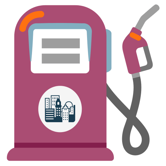 fuelpump city sunrise