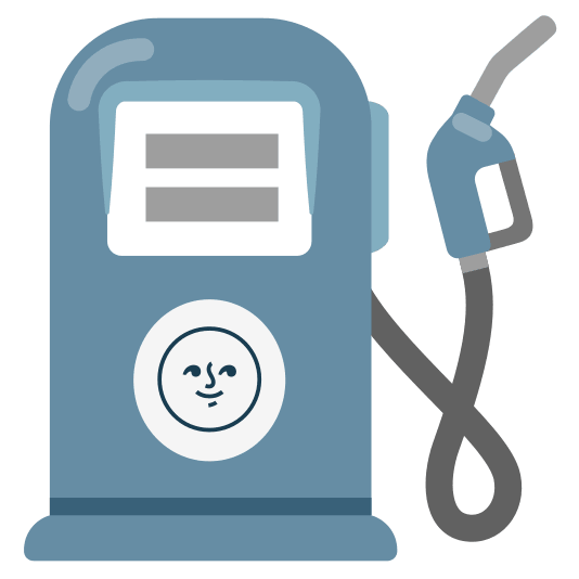 fuelpump new moon with face