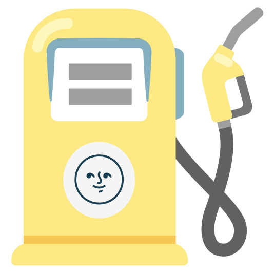 fuelpump full moon with face