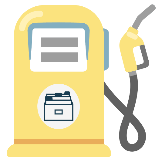 fuelpump card file box