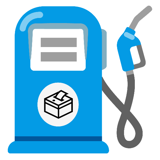 fuelpump ballot box with ballot