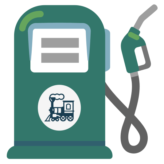 fuelpump steam locomotive