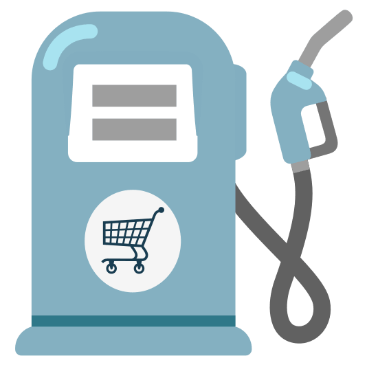 fuelpump shopping trolley