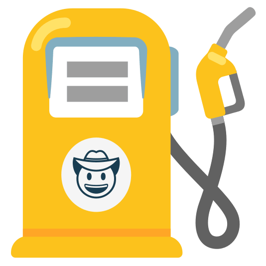 fuelpump face with cowboy hat