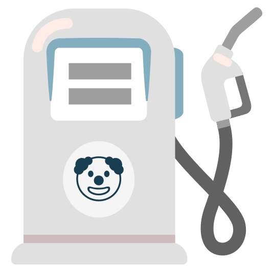 fuelpump clown face