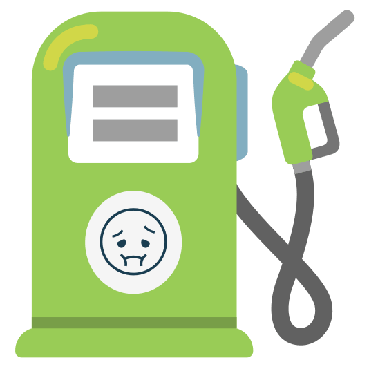 fuelpump nauseated face