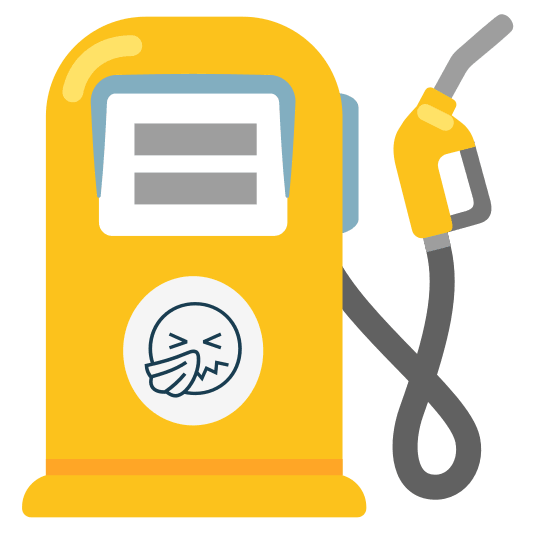 fuelpump sneezing face