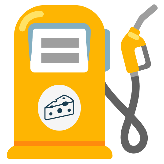 fuelpump cheese wedge