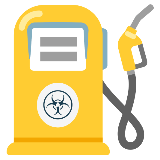 fuelpump biohazard sign
