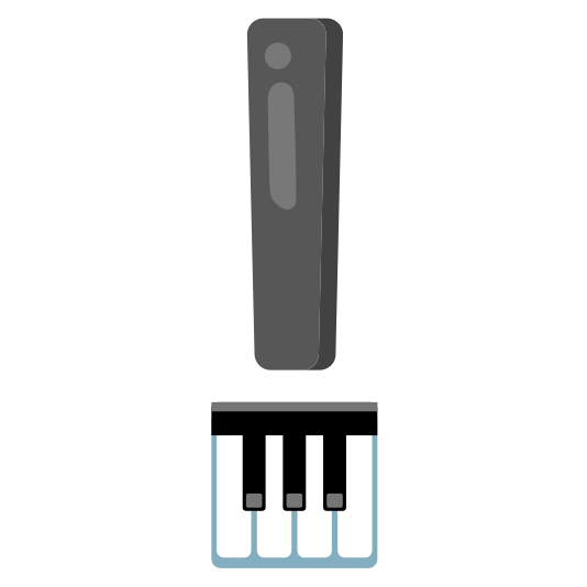 exclamation musical keyboard