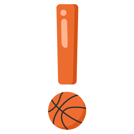 exclamation basketball