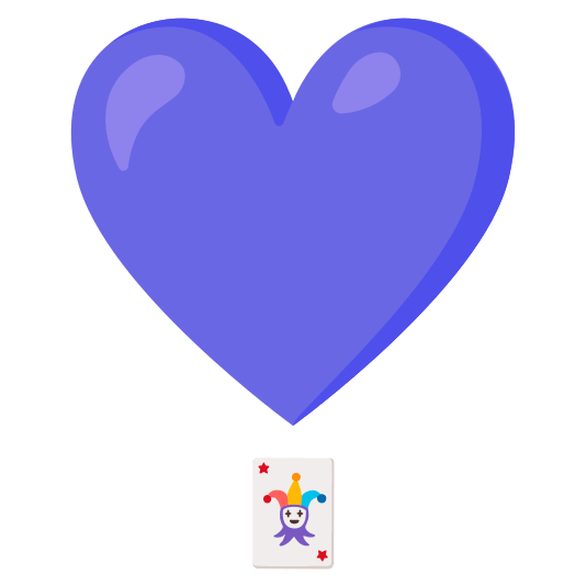 heavy heart exclamation mark ornament black joker