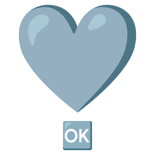 heavy heart exclamation mark ornament ok