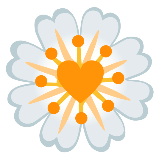 heavy heart exclamation mark ornament blossom