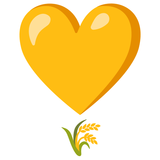 heavy heart exclamation mark ornament ear of rice