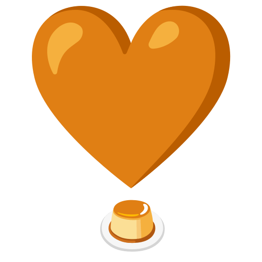 heavy heart exclamation mark ornament custard