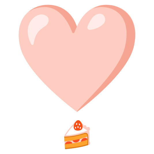 heavy heart exclamation mark ornament cake
