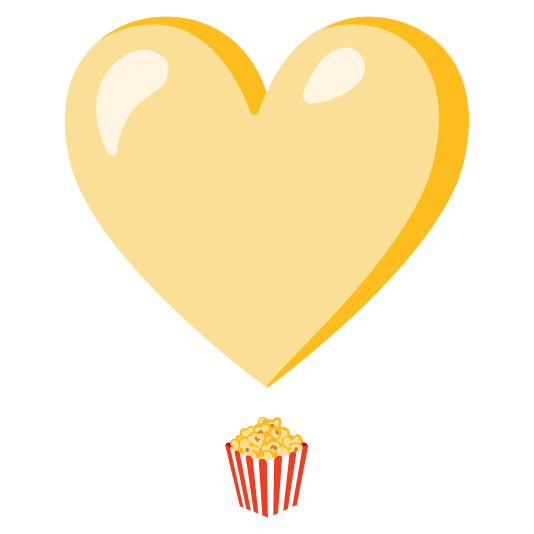 heavy heart exclamation mark ornament popcorn