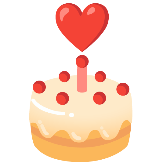 heavy heart exclamation mark ornament birthday